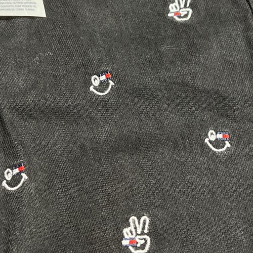 Vintage Tommy Denim Black Jeans Hilfiger PEACE Logo 14 New W/ Tags Slim Taper - Picture 2 of 9