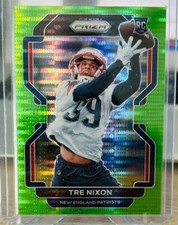 Tre Nixon 2021 Neon Green Pulsar Prizm RC Rookie SP Patriots, PACK FRESH