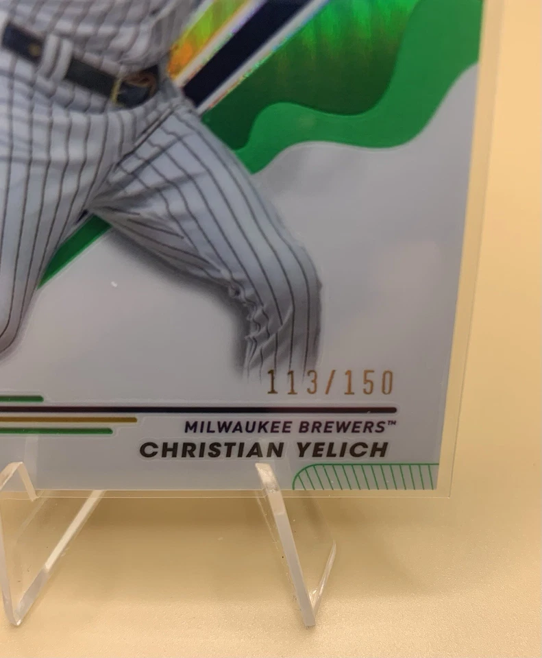 Brewers Christian Yelich #113/150 Green 2024 Topps Pristine #157 - Image 2 of 3