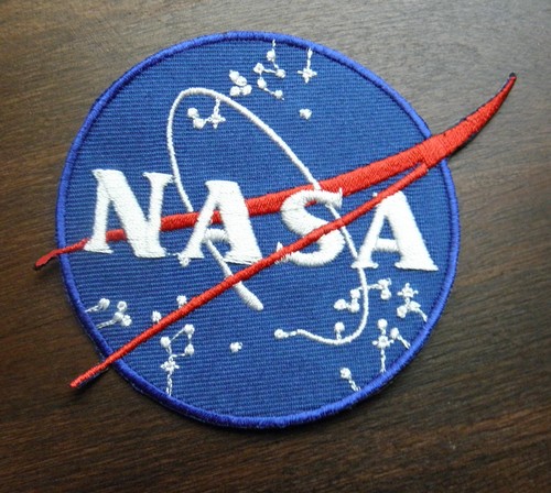 PARCHE EMBLEMA CON LOGOTIPO BORDADO ESPACIAL NASA 3,2 PULGADAS