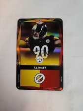 2024 UNO Elite TJ Watt Dual Color Foil Yellow / Red #184 Steelers