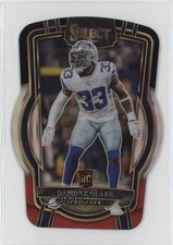 2022 Panini Select Club Level Black & Red Prizm Die-Cut Damone Clark #274 0i76