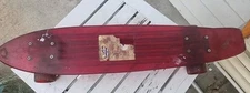 Vintage 1970s NASH Red Acrylic Skateboard, SOOOO COOOL Great TO Use Or Wall Hang
