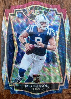 2020 PANINI SELECT JACOB EASON INDIANAPOLIS COLTS TRI-COLOR DIE CUT RC #148