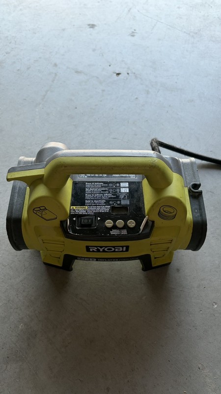 Ryobi P731 One+ Portable Dual Inflator Deflator w/ Battery & Charger READ