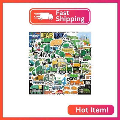Garbage Truck Stickers |60Pcs Waste Sorting Garbage Classification Theme Waterpr