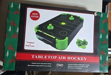 Tabletop Air Hockey Game Neon Edition The Original Fun Workshop Gift Wrapped