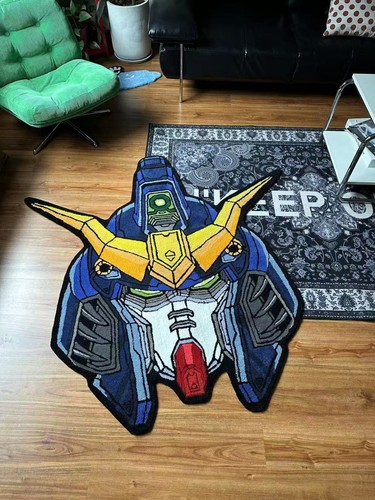 Gundam Deathscythe Mobile Suit Face Anime Custom Handmade Tufted Large ...