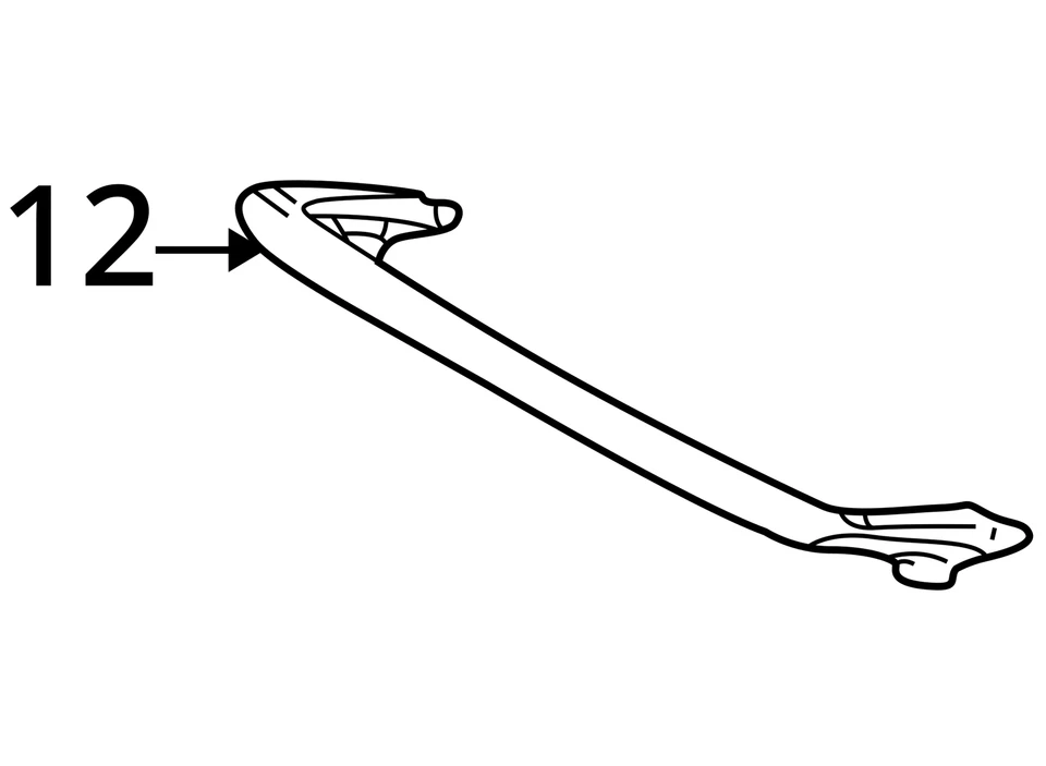 Se adapta a Pontiac Vibe Deflector Solar 2003-2008 RF AIR 88972737 - NUEVO OEM 88972737 Foto 3 de 3