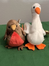 Pair Of Rare Vintage Beanie Babies With Errors . Gracie  Early
