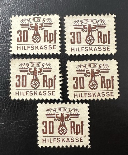 WWII NSKK German Revenue Stamps 30 RPF