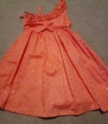 bonnie jean girls dress 6x Peach/orange With Eyelet & Sparkles — photo 1