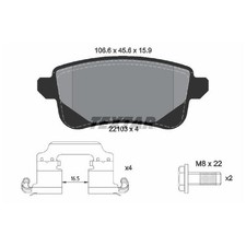 Satz Bremsbeläge Bremsklötze hinten für Nissan Juke F16 | 24522252