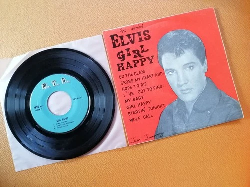 ELVIS PRESLEY [ GIRL HAPPY ] 6 TRACKS VINTAGE 7" RECORDS THAILAND EDITION