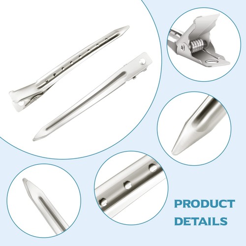 24Pcs Duck Billed Hair Clips for Styling Sectioning, Metal Hair Clips for Wom... - Picture 2 of 6