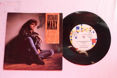 RICHARD MARX ENDLESS SUMMER NIGHTS MAN HAT TAN RECORDS UK 7'' VINYL SINGLE in P/S