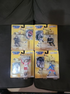 #ad Kenner Starting Lineup NHL 1995 Series Hockey Edition Lot Of 4 Figures Gretzky $28.00