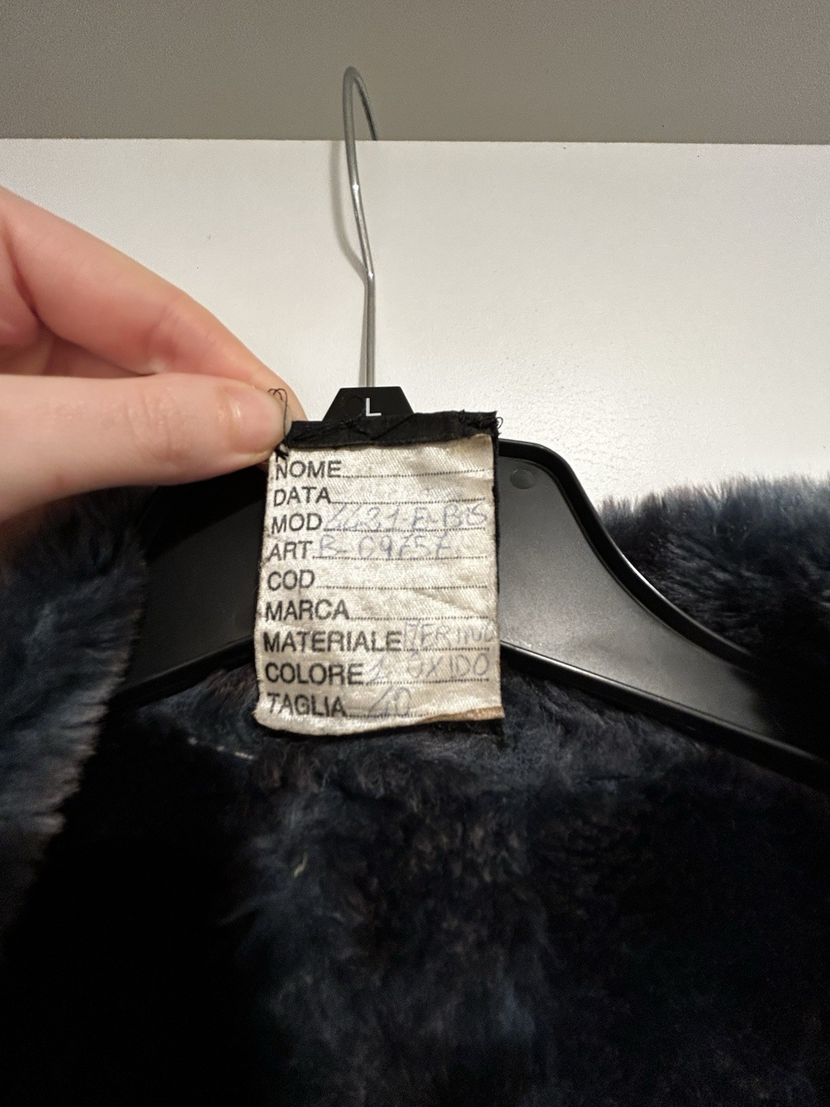 Fendi for Neiman Marcus Merino Lined Coat Tan/Teal Women's M-L image 3