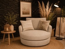 Cuddle Chair Swivel - DFS Sophia Cuddle Chair Ex Display Rrp £749 