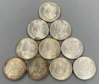 10 BU US 90% Silver Morgan $1 mixed dates L25281