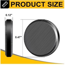 300Pcs Magnetic Adhesive Dots 0.47x0.12Inch Black Button