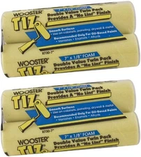 Wooster Genuine 7" Tiz 2 Sets Of 2-Pack Foam Roller Cover - R730-7-2PK