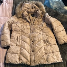 Centigrade 2XL Ladies Coat - Dusky Pink - Size 18-20 - Furry Detachable Hood  