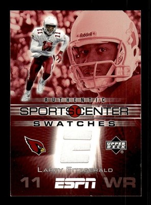 2005 Upper Deck ESPN #SCS-LF Larry Fitzgerald SportsCenter Swatches