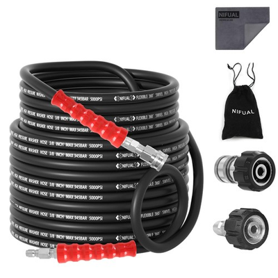 #ad #ad 3 8quot; Non Marking Pressure Washer Hose 100 FTKink Resistant Power Washer Repl... $183.27