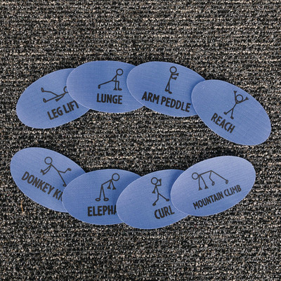 Really Good Stuff Carpet Mark-Its Get Moving Activity Set Of 3 166187