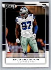 Taco Charlton #255, Rookie, Dallas Cowboys, 2017 Panini Playoff