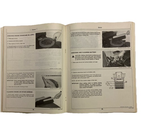 John Deere S92 Riding Mower OMM86258 Operators Manual Book - Picture 4 of 9