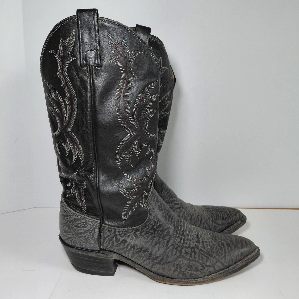 Dan Post Light Grey Antelope Cowboy Boots in Men\'s Size 11D Dan Post Gray Boots for Men for sale | eBay main image 4