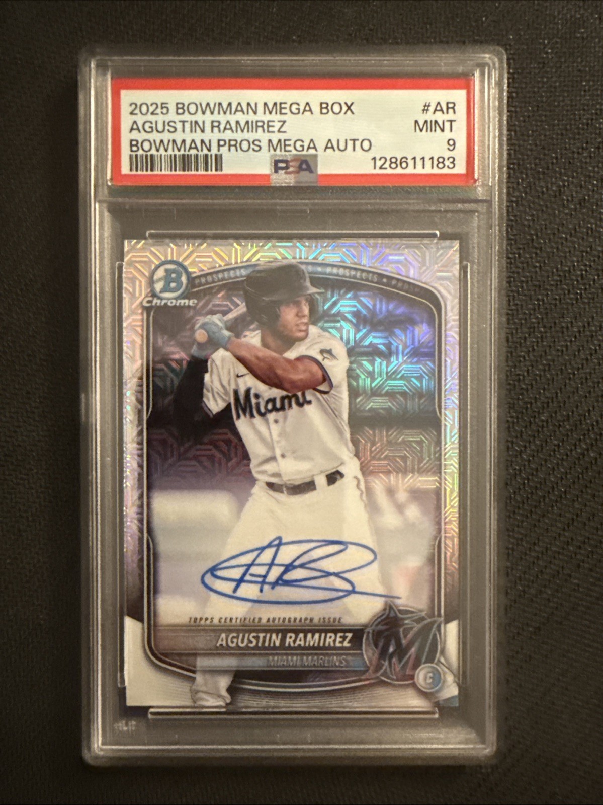 2025 Bowman Chrome Mega Box Agustin Ramirez Auto (RC) PSA 9