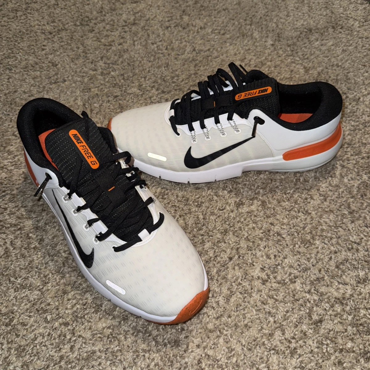 Nike Free Golf Next Nature Wide White Safety Orange Black for Sale