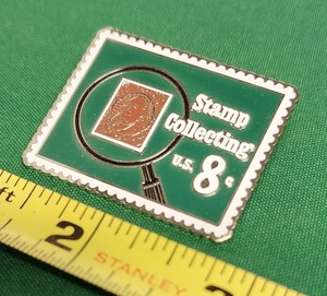 Stamp Collecting US 8c Stamp Lapel Pin USPS