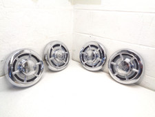 1959 1960 Chevrolet Impala Corvette Dog Dish Wheel Coverspoverty Hubcaps Set Gm