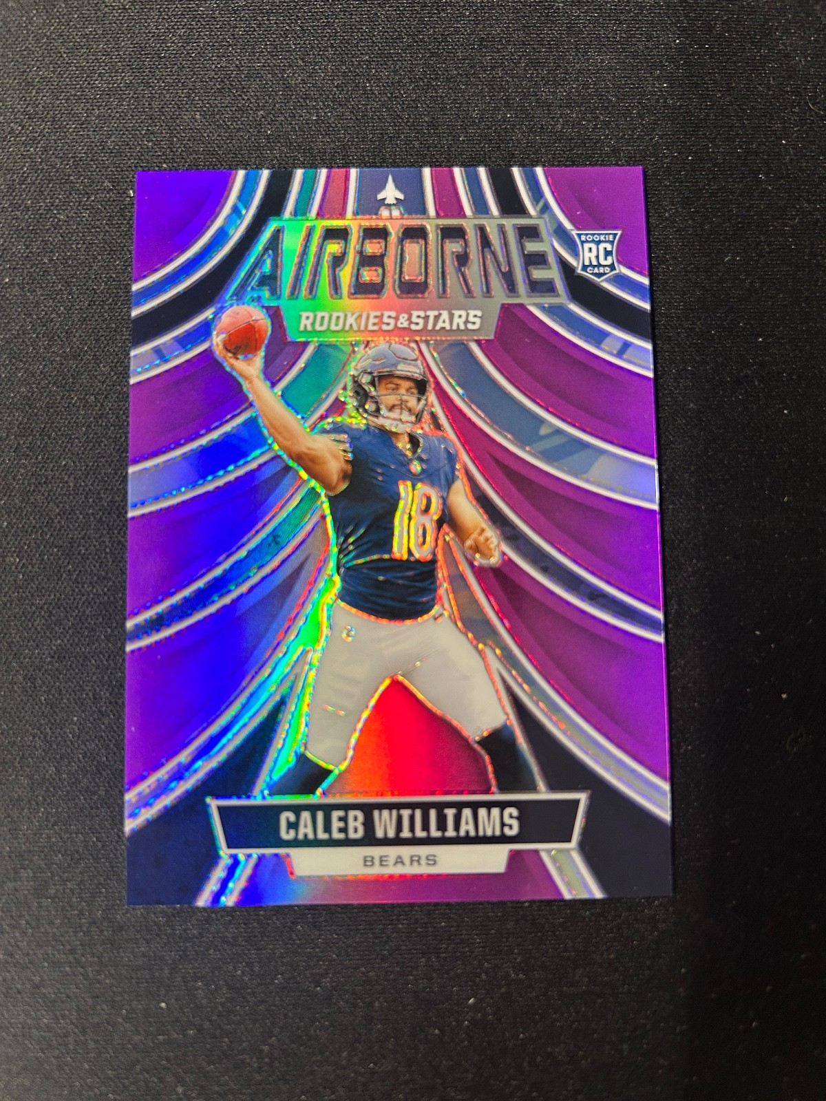 Caleb Williams Panini Rookies & Stars Airborne #ACWS Purple