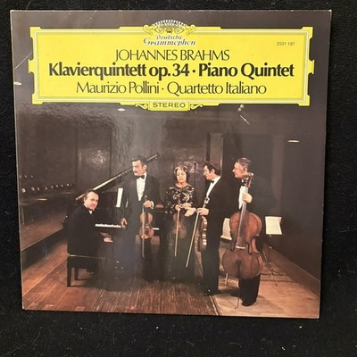 BRAHMS Piano Quintet - QUARTETTO ITALIANO & POLLINI - DG ST LP 1980
