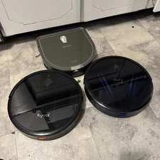Lot 3 Dibea Kyvol Eufy Robotic Vacuum Cleaners Untested