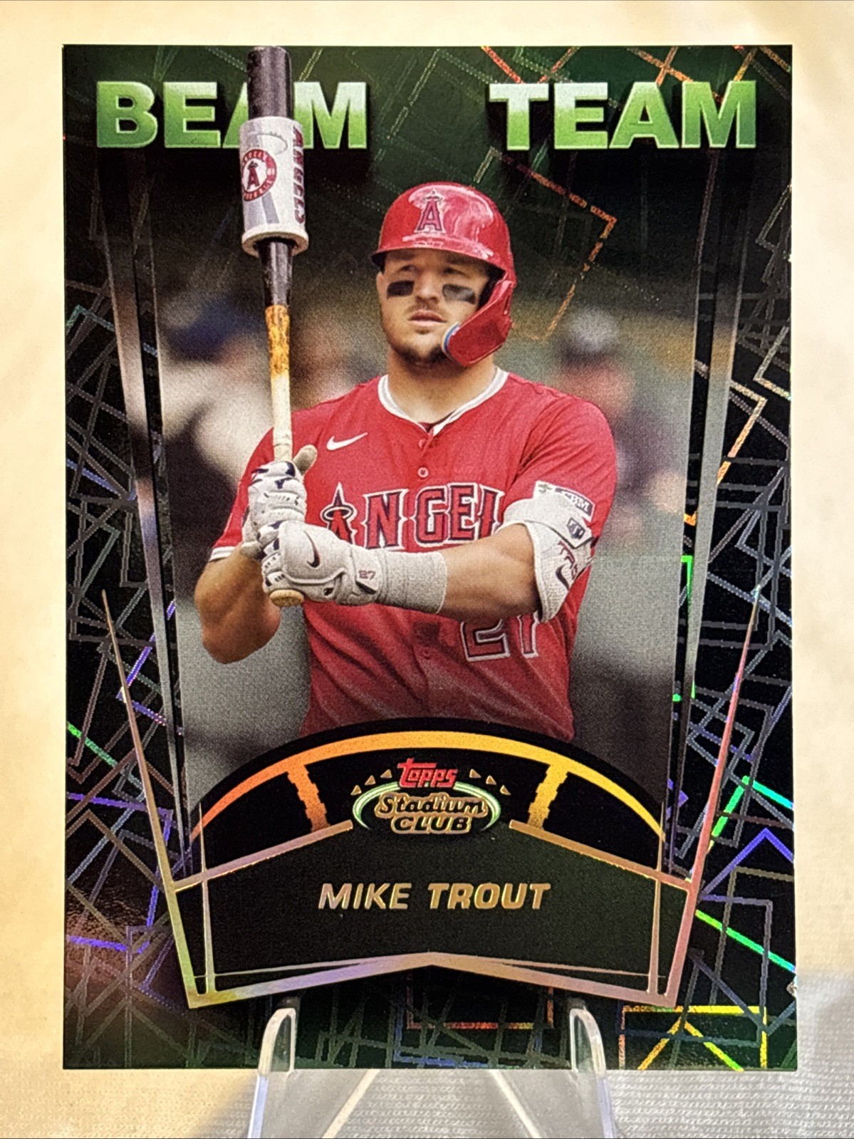 2025 Topps Stadium Club MIKE TROUT Beam Team Angels BT-14  Case Hit SSP