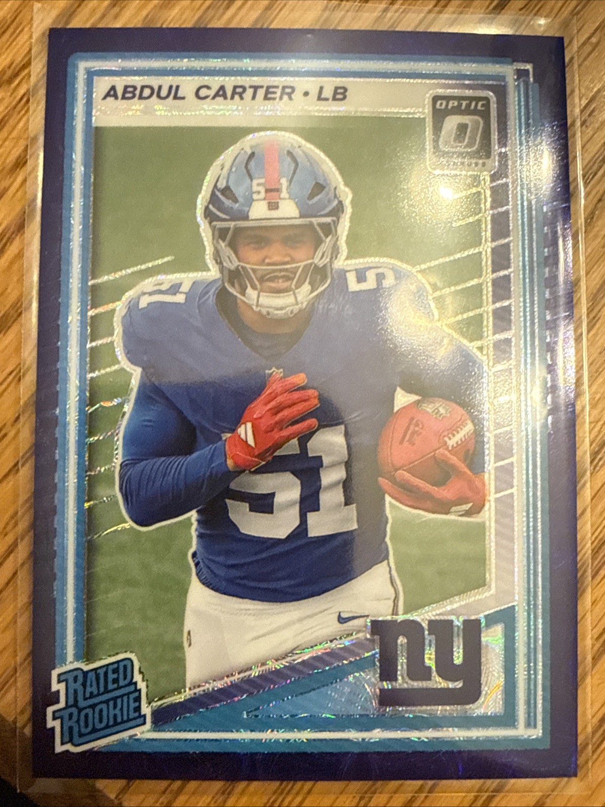 2025 Donruss Optic Preview Abdul Carter #315 ROOKIE RC Blue Scope Prizm