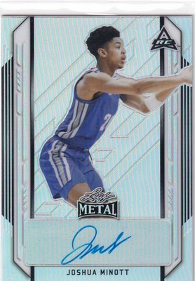 2022 LEAF #BA-JM1 JOSHUA MINOTT SILVER AUTO- MINESOTTA TIMBERWOLVES
