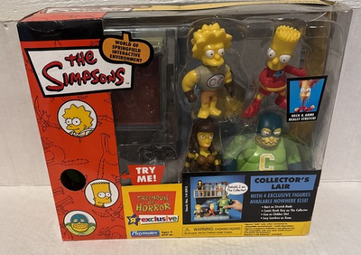 #ad Simpsons Collector#x27;s Lair World Of Springfield Set Treehouse Of Horror New Toys $55.00