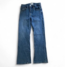 Frame Jeans Womens 25 Blue Le Crop Mini Boot Denim Stretch Mid Rise