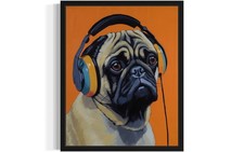 Pug Living Room Bedroom Art Print Poster Wall Art Painting