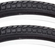 Sunlite Komfort Hybrid Street City Black Wire Bead Bike Tire Pair 26 x 1.95
