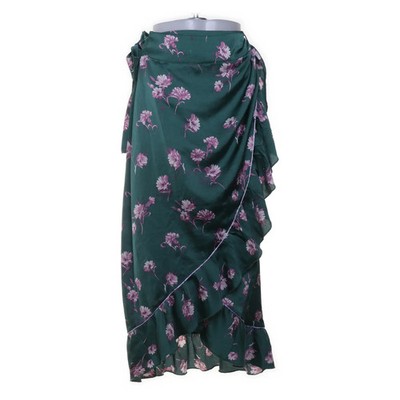 Dranella, Wickelrock, Größe: M, Grün/Mehrfarbig, Polyester, Blumen, Damen #oHA