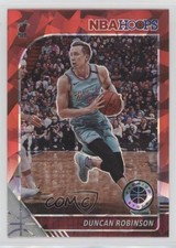 2019 Panini NBA Hoops Premium Stock Red Cracked Ice Prizm Duncan Robinson 1jc1