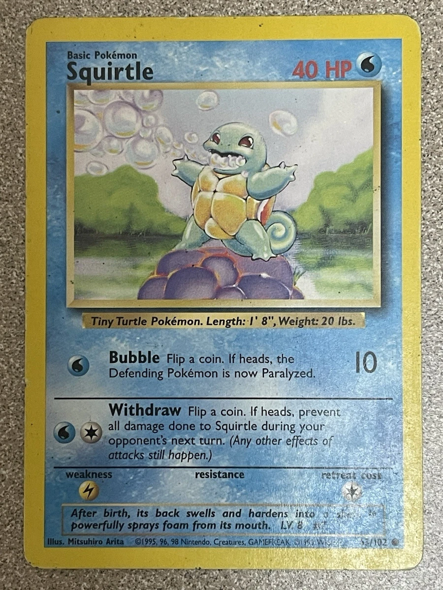 Squirtle Pokmon TCG Cards for sale | eBay